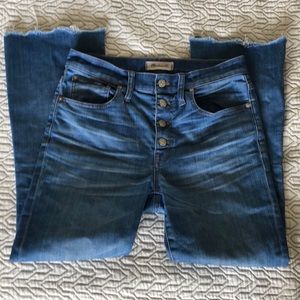 Madewell Cali Demi-Boot Button Front Size 27